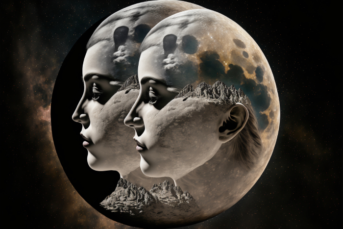 The Gemini Twins comprised of Moon material